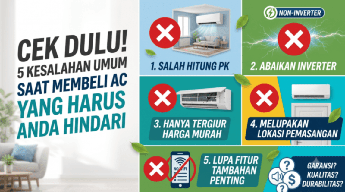 Cek Dulu! 5 Kesalahan Umum Saat Membeli AC yang Harus Anda Hindari-image